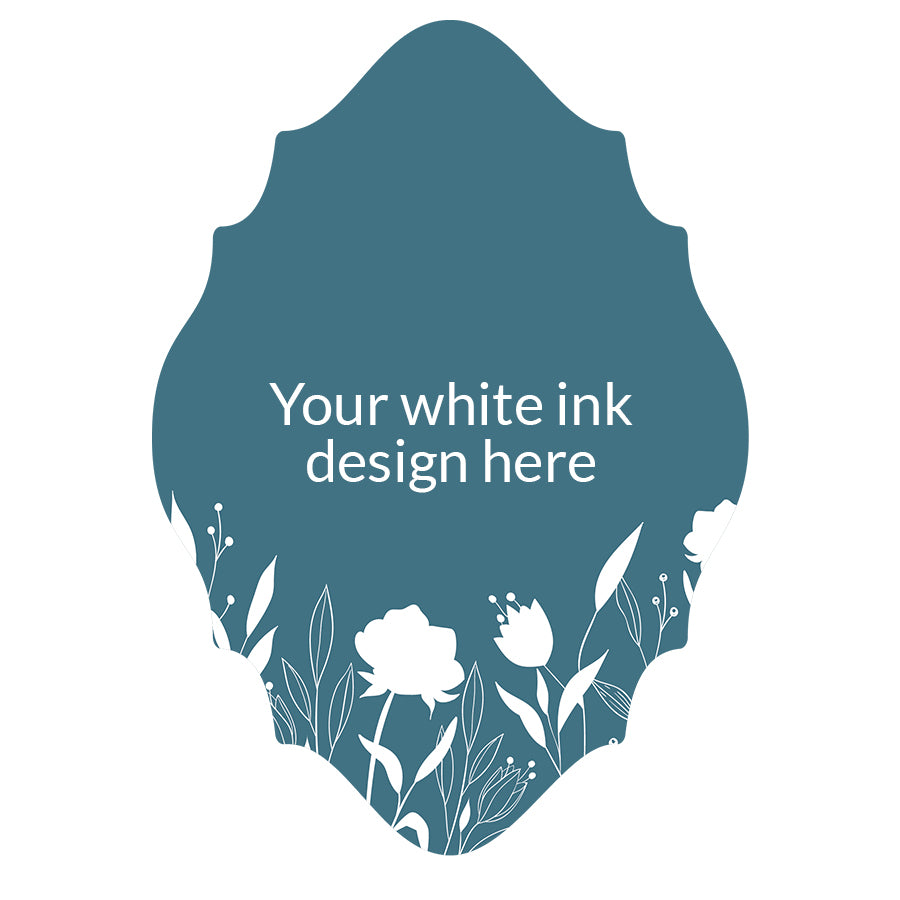 White Ink Print | Signature Design | Semi Custom Table Numbers - Design 15