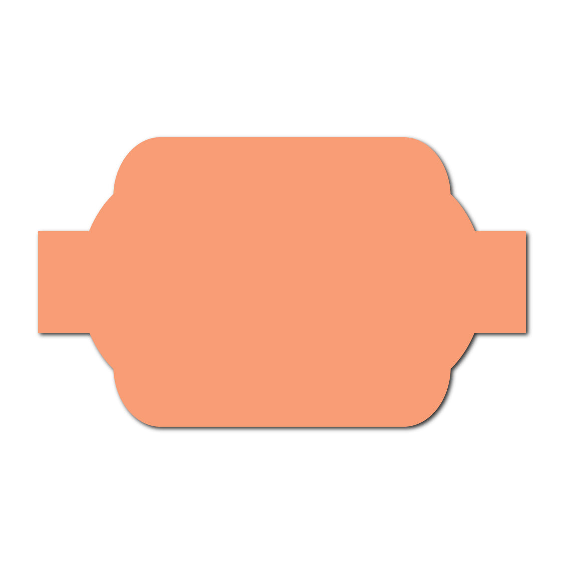 Portrait Wedding Invitation Belly Band SVG Template | Thick Buckle - Shape 15
