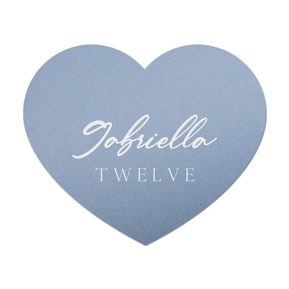 Personalized Wedding Place Cards | Fully Custom White Ink Print | Signature Shape 15