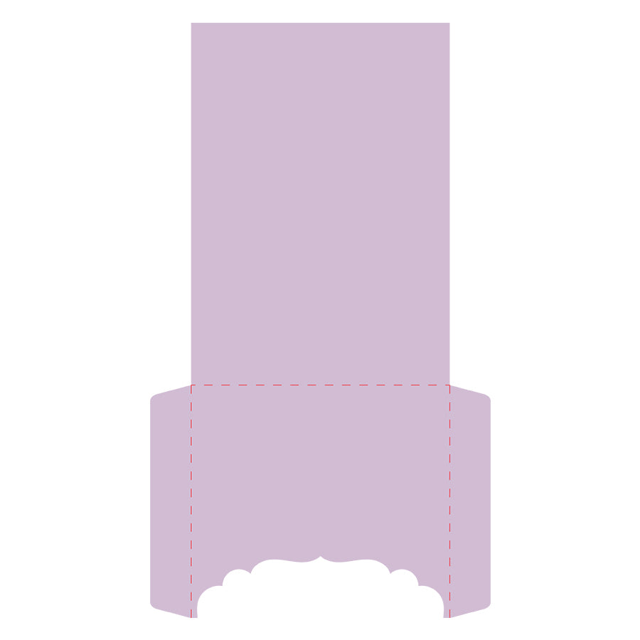 Invitation Sleeve Template for 5x7" Invitation Suite - Free 5x7 Invitation Sleeve SVG for Silhouette Cameo