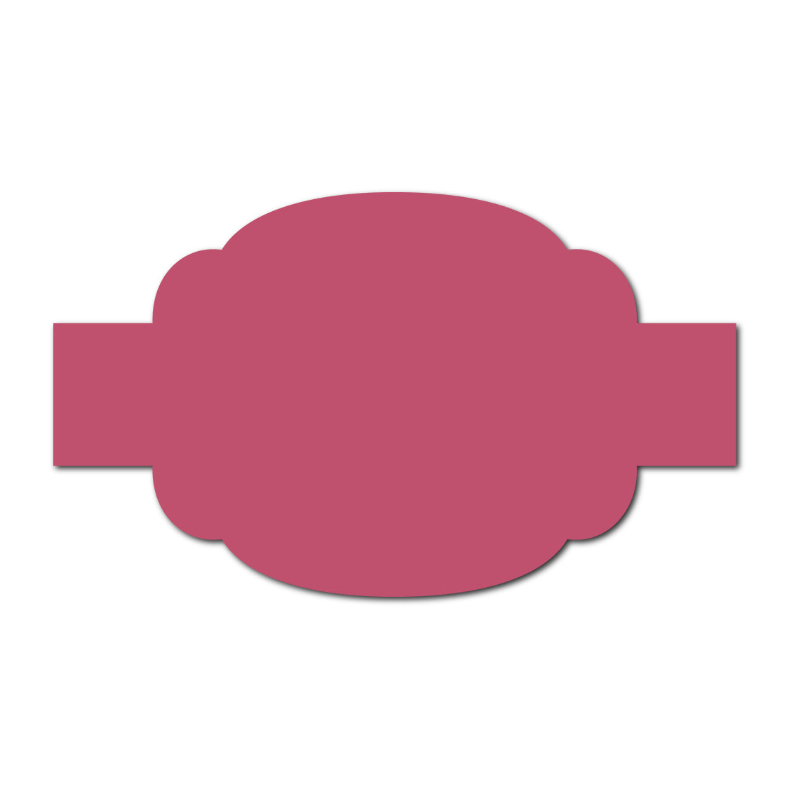 Portrait Wedding Invitation Belly Band SVG Template | Thick Buckle - Shape 17