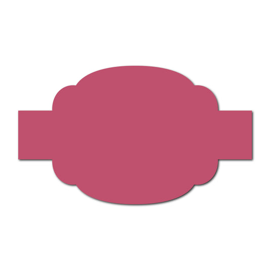 Portrait Wedding Invitation Belly Band SVG Template | Thick Buckle - Shape 17