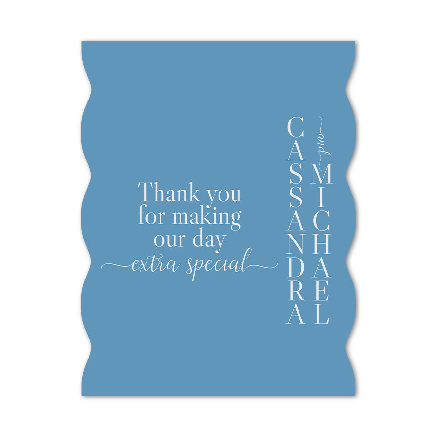 Extra Large Freestanding Contour Cut Signs  - Full Wavy