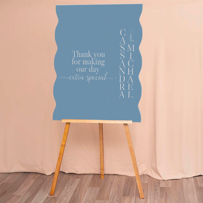 Extra Large Freestanding Contour Cut Signs  - Full Wavy