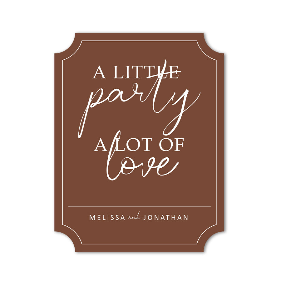 Medium Freestanding Contour Cut Signs  - Classic