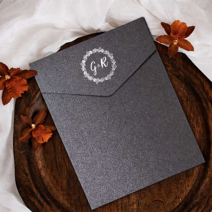 Envelope Printing | White Ink Print | Thick Shimmer Cardstock (A3 - 5.25 x 7.125 in)