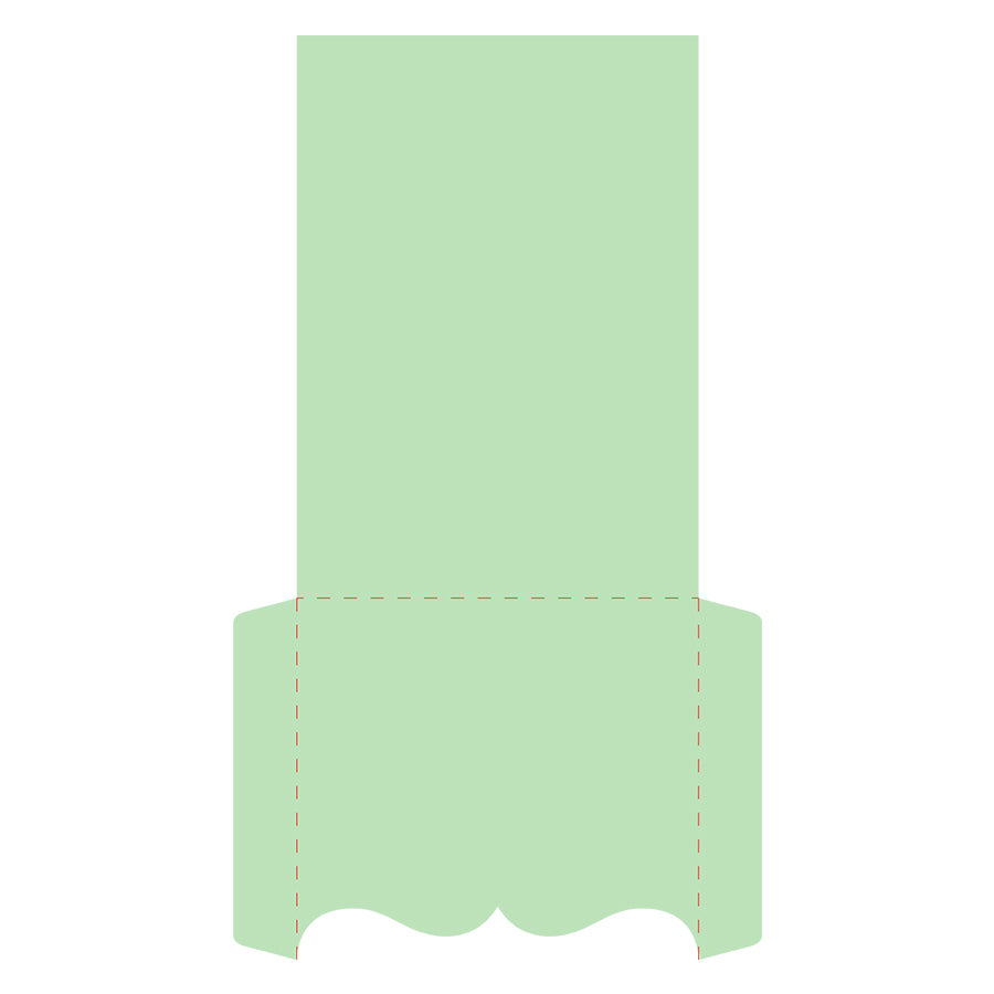 Invitation Sleeve Template for 5x7" Invitation Suite - Free 5x7 Invitation Sleeve SVG for Silhouette Cameo