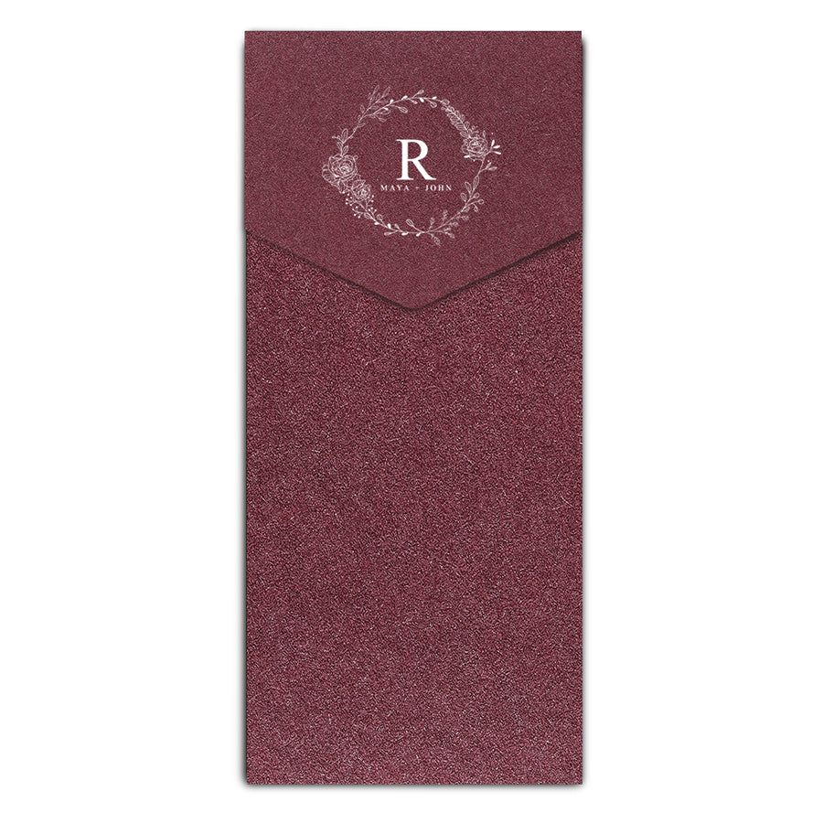 Envelope Printing | White Ink Print | Thick Shimmer Cardstock (A4 - 4.25 x 9.5 in)