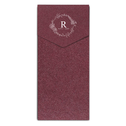 Envelope Printing | White Ink Print | Thick Shimmer Cardstock (A4 - 4.25 x 9.5 in)