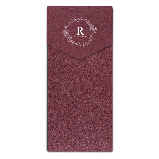 Envelope Printing | White Ink Print | Thick Shimmer Cardstock (A4 - 4.25 x 9.5 in)