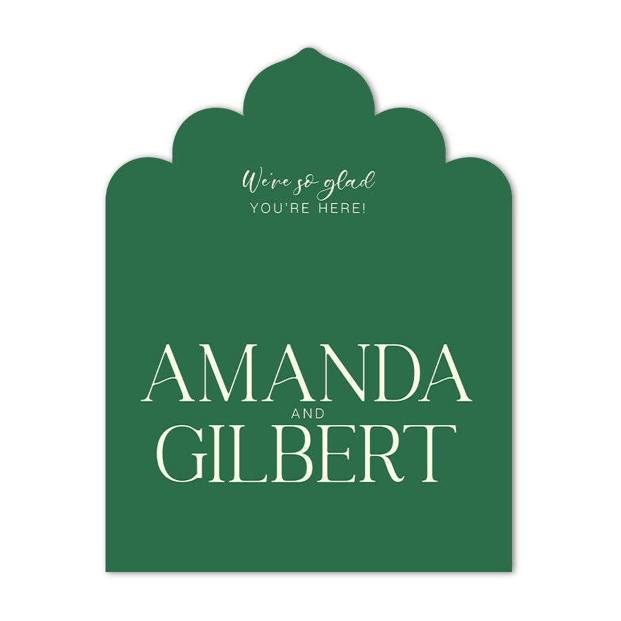 Extra Large Freestanding Contour Cut Signs  - Royal