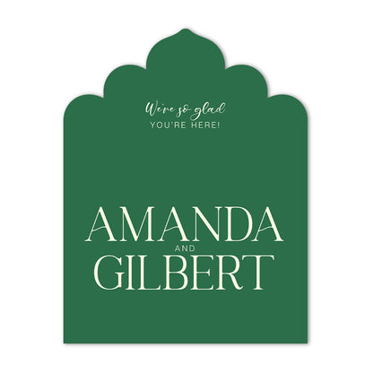 Extra Large Freestanding Contour Cut Signs  - Royal