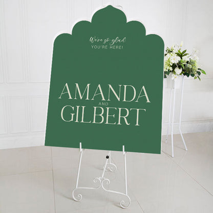 Extra Large Freestanding Contour Cut Signs  - Royal