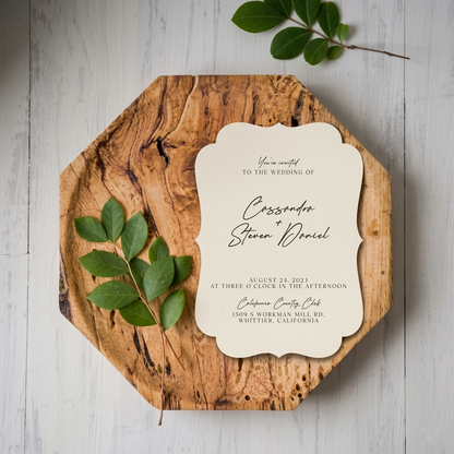 Personalized Wedding Cards | Fully Custom Print | Signature Vintage Shape