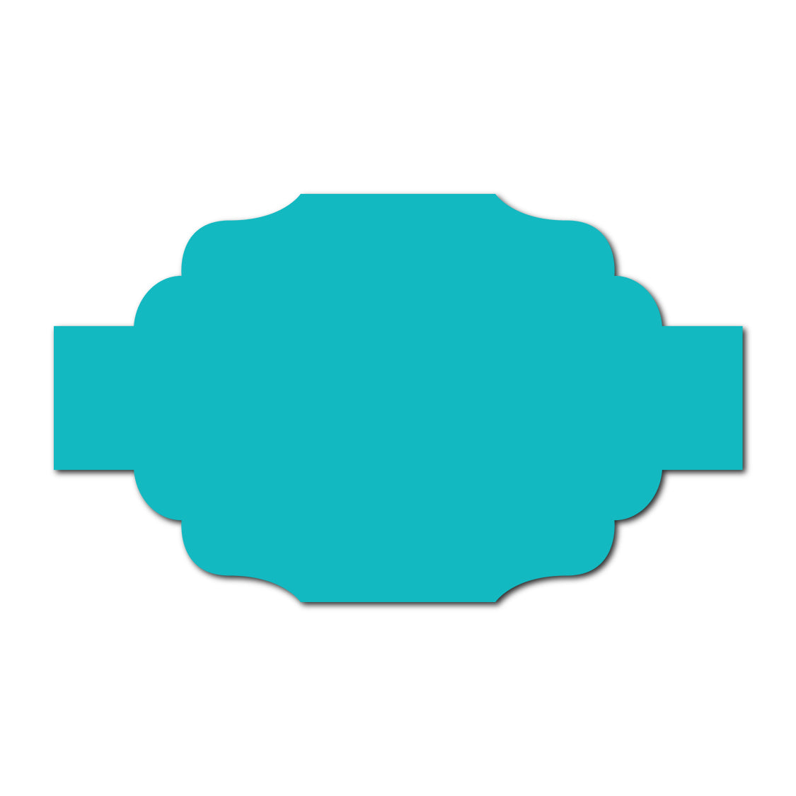 Portrait Wedding Invitation Belly Band SVG Template | Thick Buckle - Shape 1