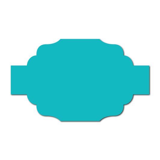 Portrait Wedding Invitation Belly Band SVG Template | Thick Buckle - Shape 1