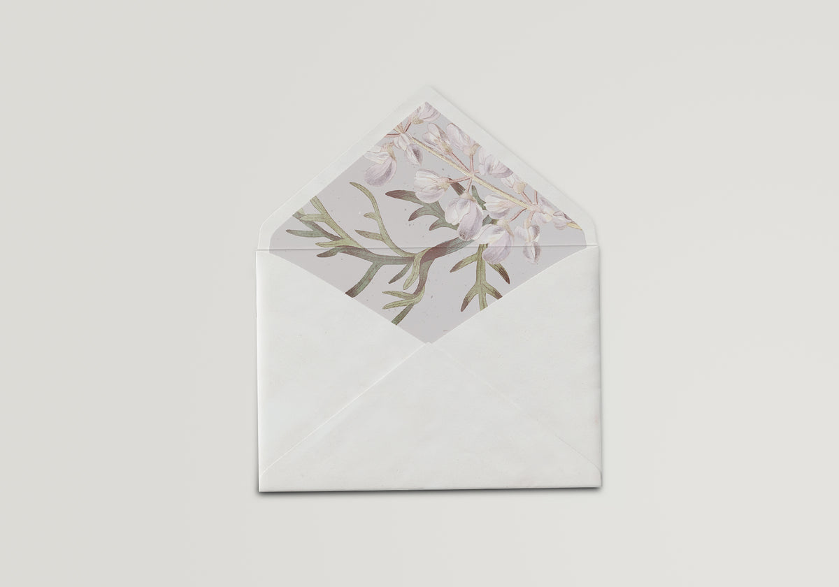 Botanical Envelope Liner PNG Template | Print-and-Cut Wedding Envelope Liner | DIY Wedding Stationery Template - Fatima Collection