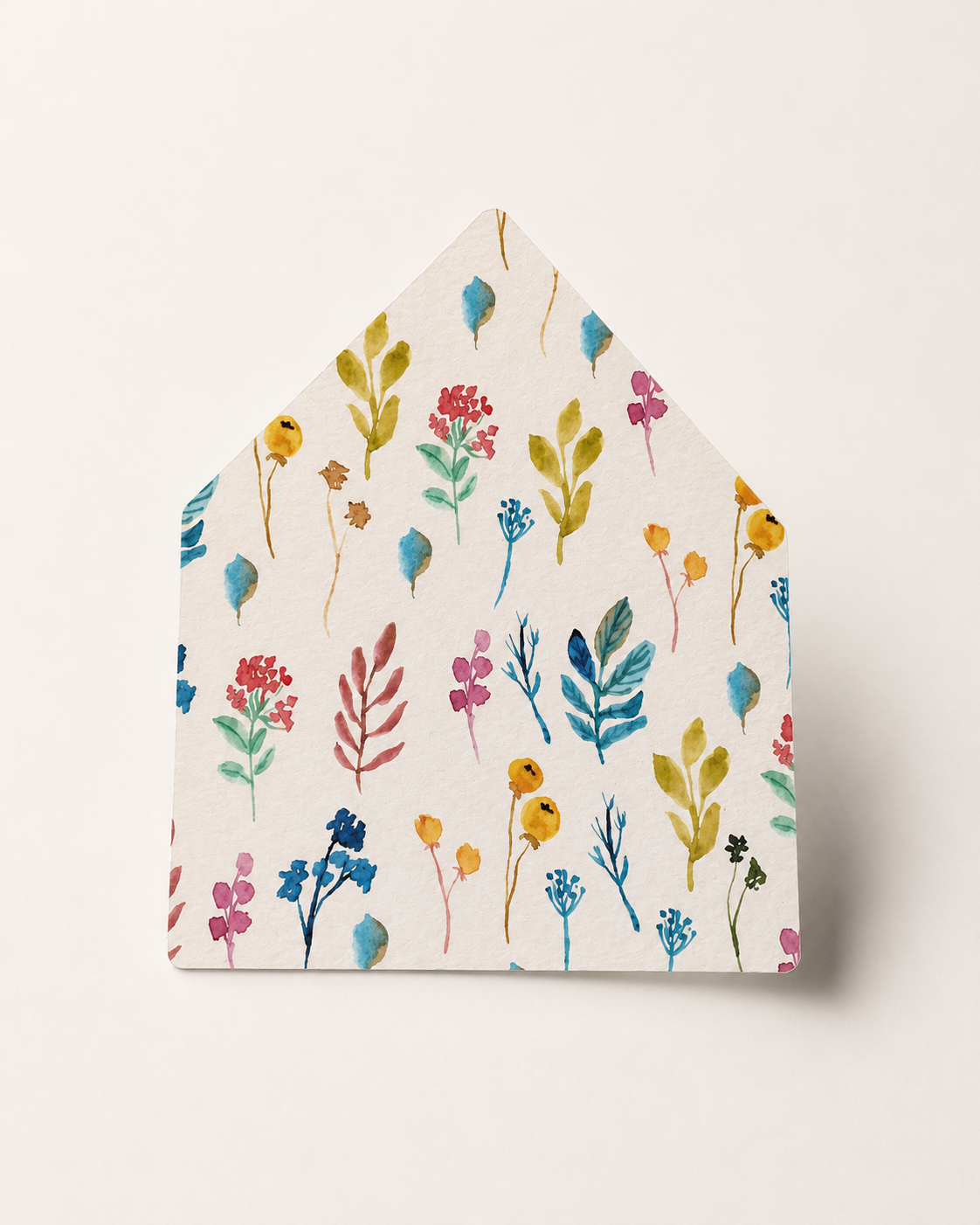 Watercolor Floral Envelope Liner Template | Print-and-Cut PNG | DIY Wedding Envelope Insert - Cassandra Collection