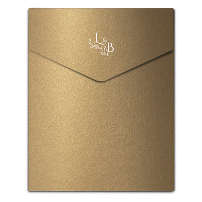Envelope Printing | White Ink Print | Thick Shimmer Cardstock (A6 - 6 x 9 in)