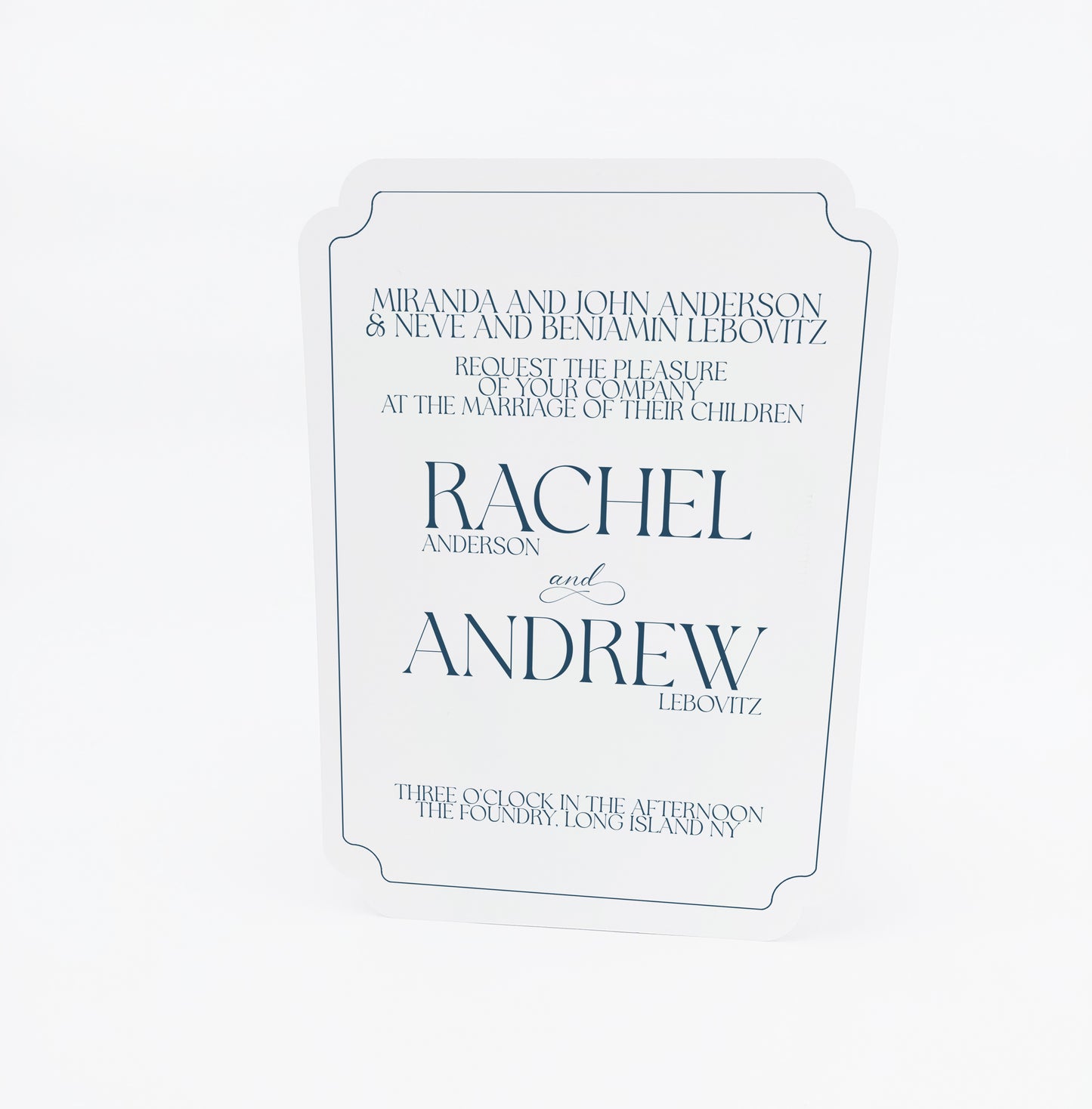 Standard Print Flat Card - Double Round Shape