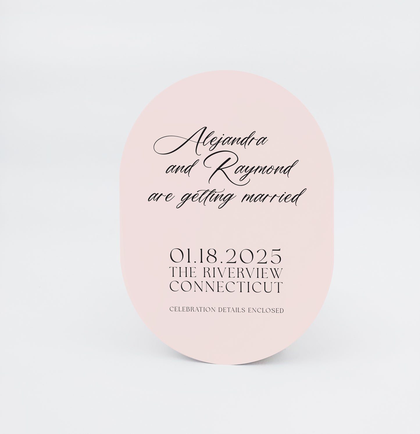 Standard Print Flat Card - Oblong Shape