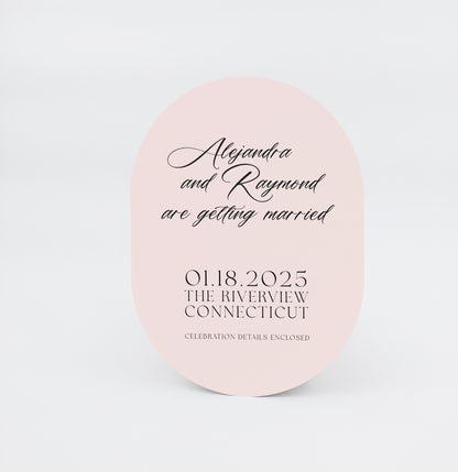 Standard Print Flat Card - Oblong Shape