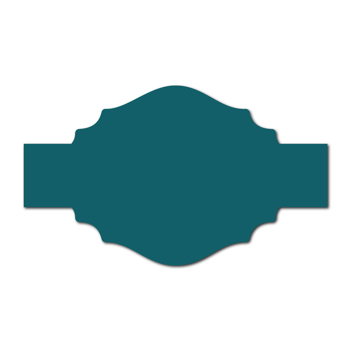 Portrait Wedding Invitation Belly Band SVG Template | Thick Buckle - Shape 20