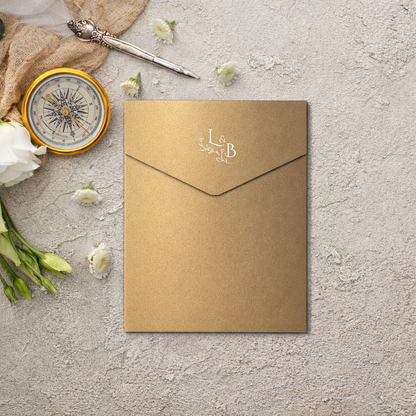 Envelope Printing | White Ink Print | Thick Shimmer Cardstock (A6 - 6 x 9 in)