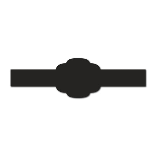 Portrait Wedding Invitation Belly Band SVG Template | Classic - Shape 21