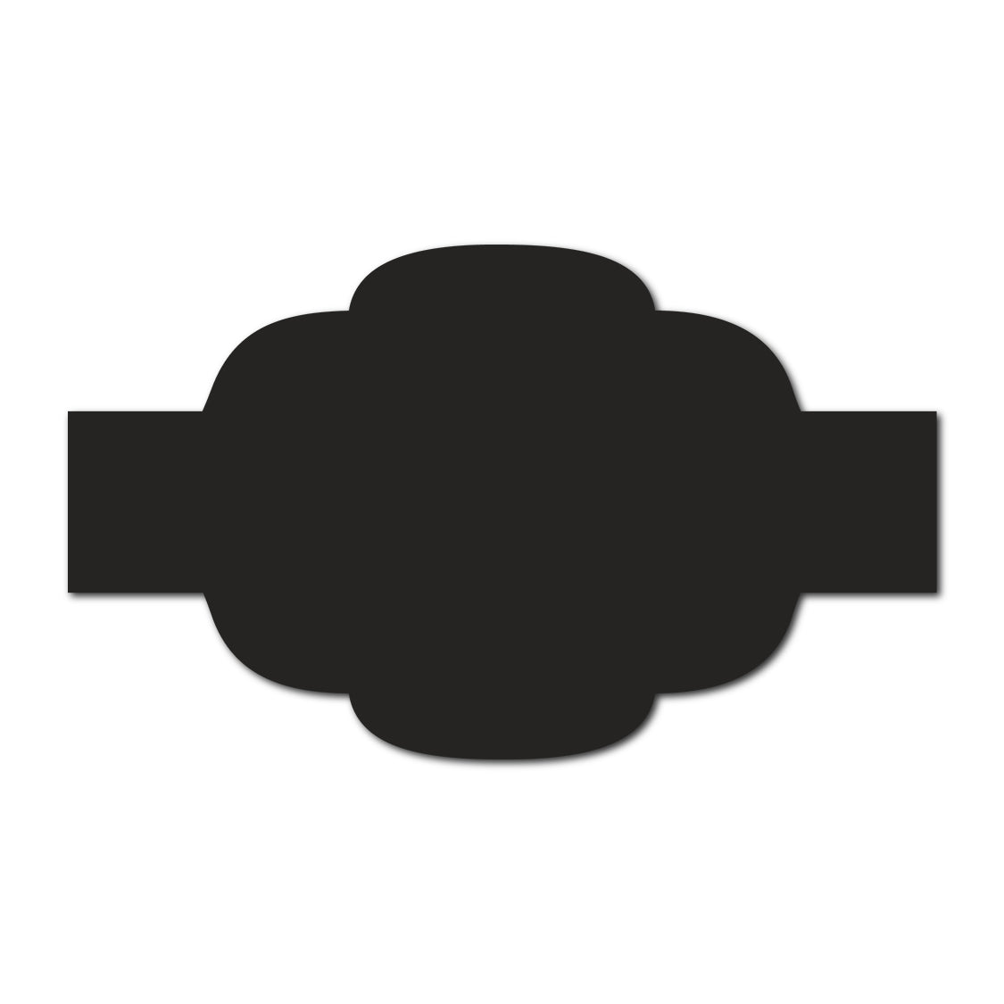 Portrait Wedding Invitation Belly Band SVG Template | Thick Buckle - Shape 21