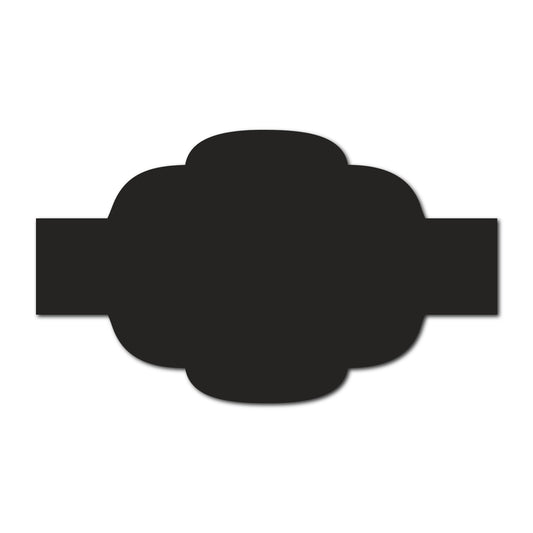 Portrait Wedding Invitation Belly Band SVG Template | Thick Buckle - Shape 21