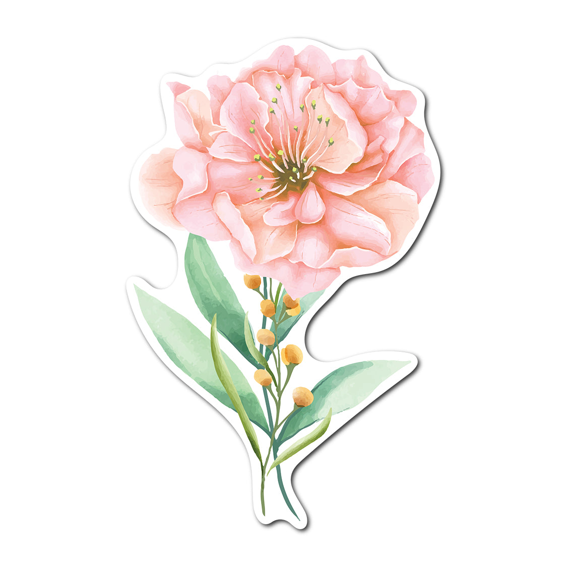 Free Watercolor Floral Place Card Accent PNG | Print-and-Cut Wedding Template - Design 21