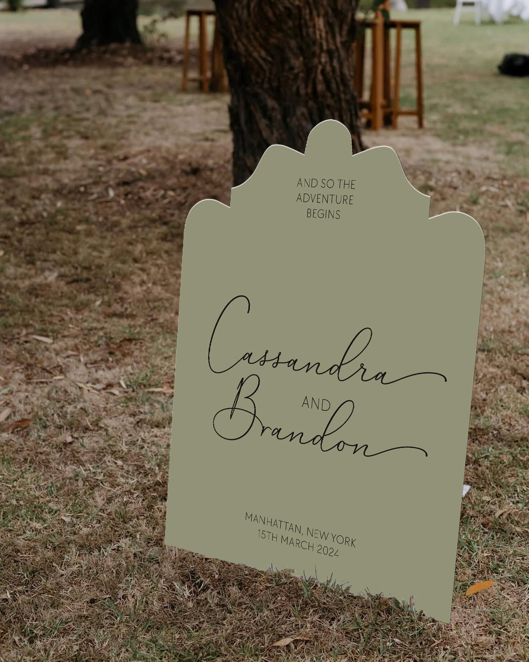 Extra Large Freestanding Contour Cut Signs  - Opulent