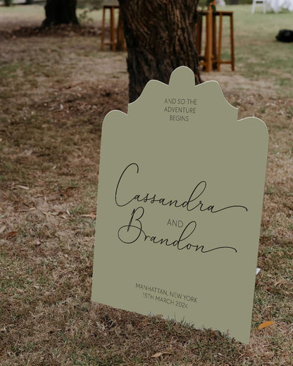 Extra Large Freestanding Contour Cut Signs  - Opulent