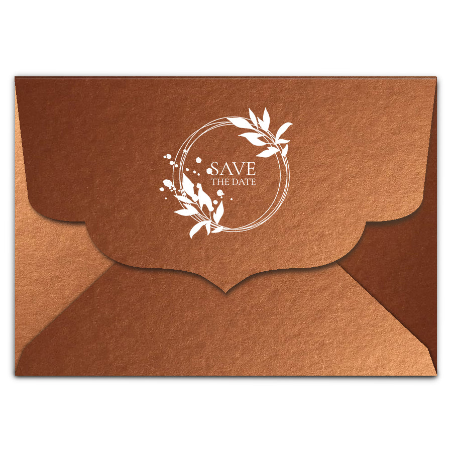 Envelope Printing | White Ink Print | Thick Shimmer Cardstock (B3 - 5.5 x 7.5 in)