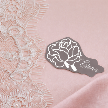 Personalized Wedding Place Cards | Semi-Custom White Ink Print | Signature Design 123