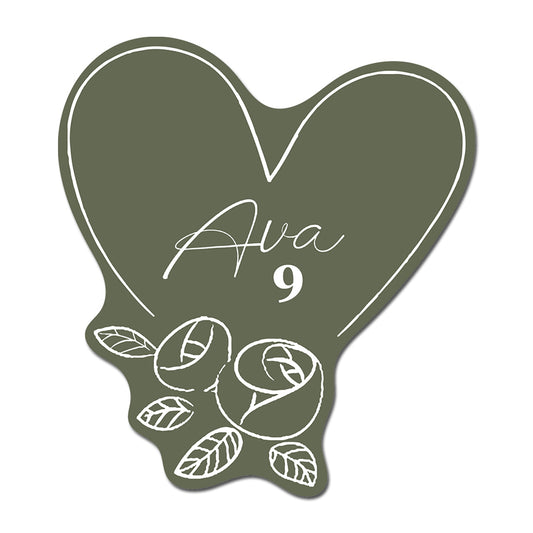 Personalized Wedding Place Cards | Semi-Custom White Ink Print | Signature Design 124