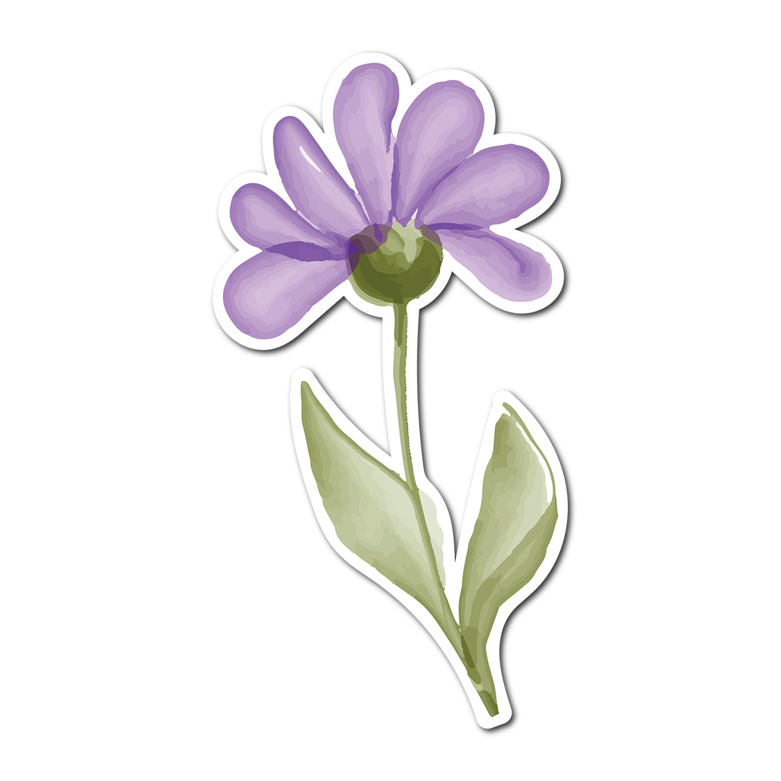 Free Watercolor Floral Place Card Accent PNG | Print-and-Cut Wedding Template - Design 24