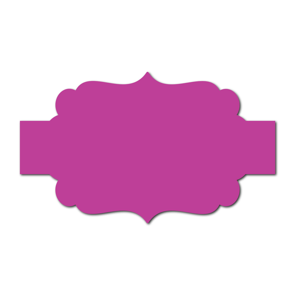Portrait Wedding Invitation Belly Band SVG Template | Thick Buckle - Shape 25