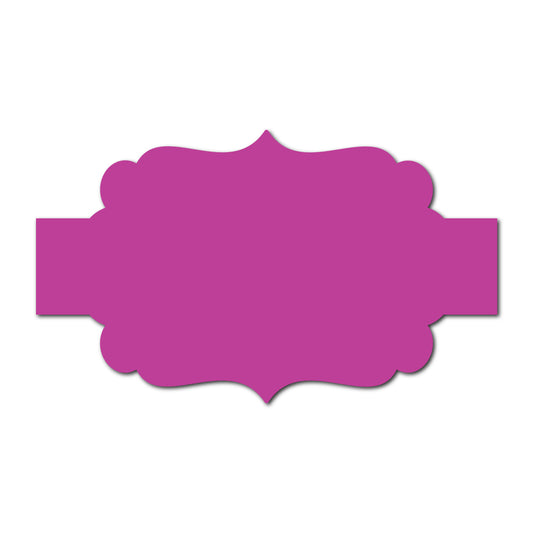 Portrait Wedding Invitation Belly Band SVG Template | Thick Buckle - Shape 25