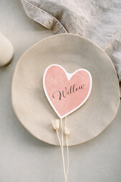 Personalized Wedding Place Cards | Semi-Custom Print | Signature Design 26