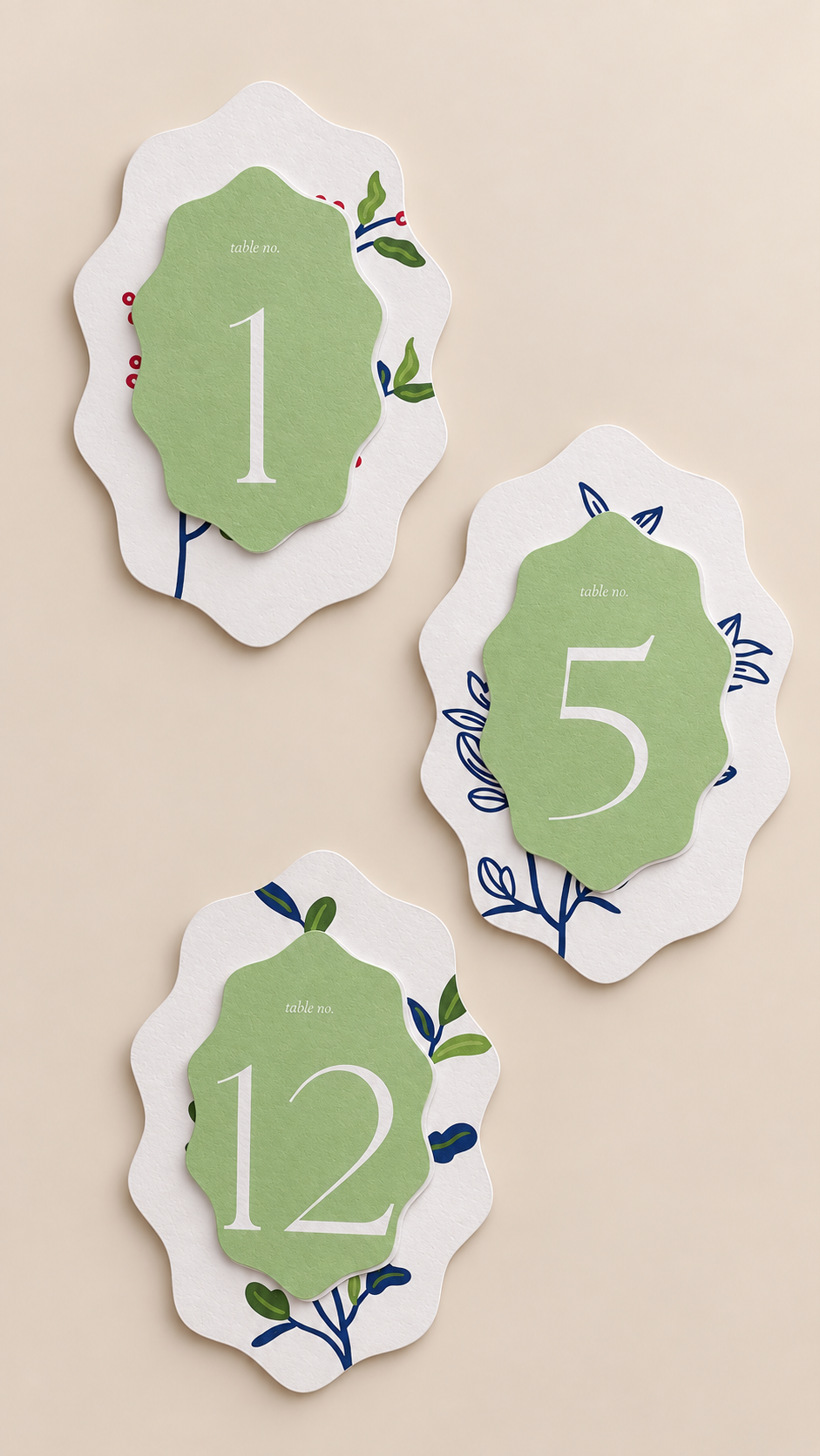 Complete Botanical Wedding Stationery PNG Template Bundle for Cricut | Print Then Cut Invitation, Signs, Menu, Place Cards & More - Diana Collection