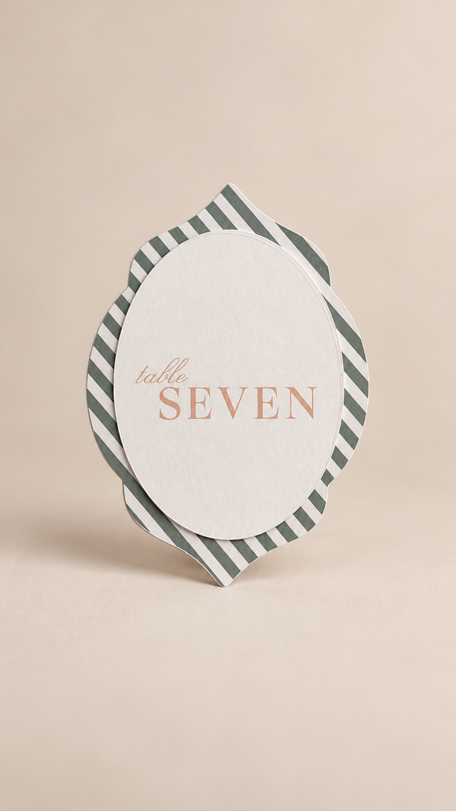 Layered Wedding Table Number PNG Templates | Set of 2 Print and Cut 5x7 Table Numbers - Isabel Collection