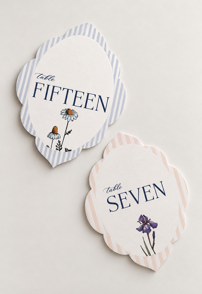 Botanical Wildflower Wedding Stationery PNG Template Bundle | Complete Print and Cut Wedding Suite - Keisha Collection