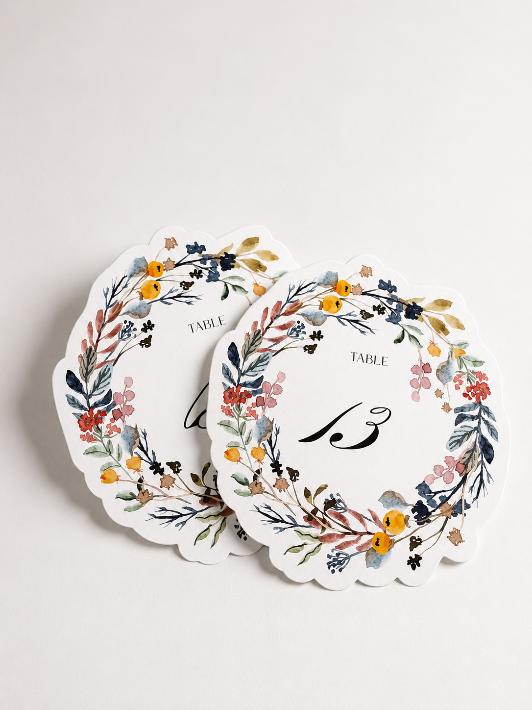 Watercolor Floral Wedding Stationery Bundle | Print-and-Cut PNG Templates | Complete DIY Wedding Suite - Cassandra Collection