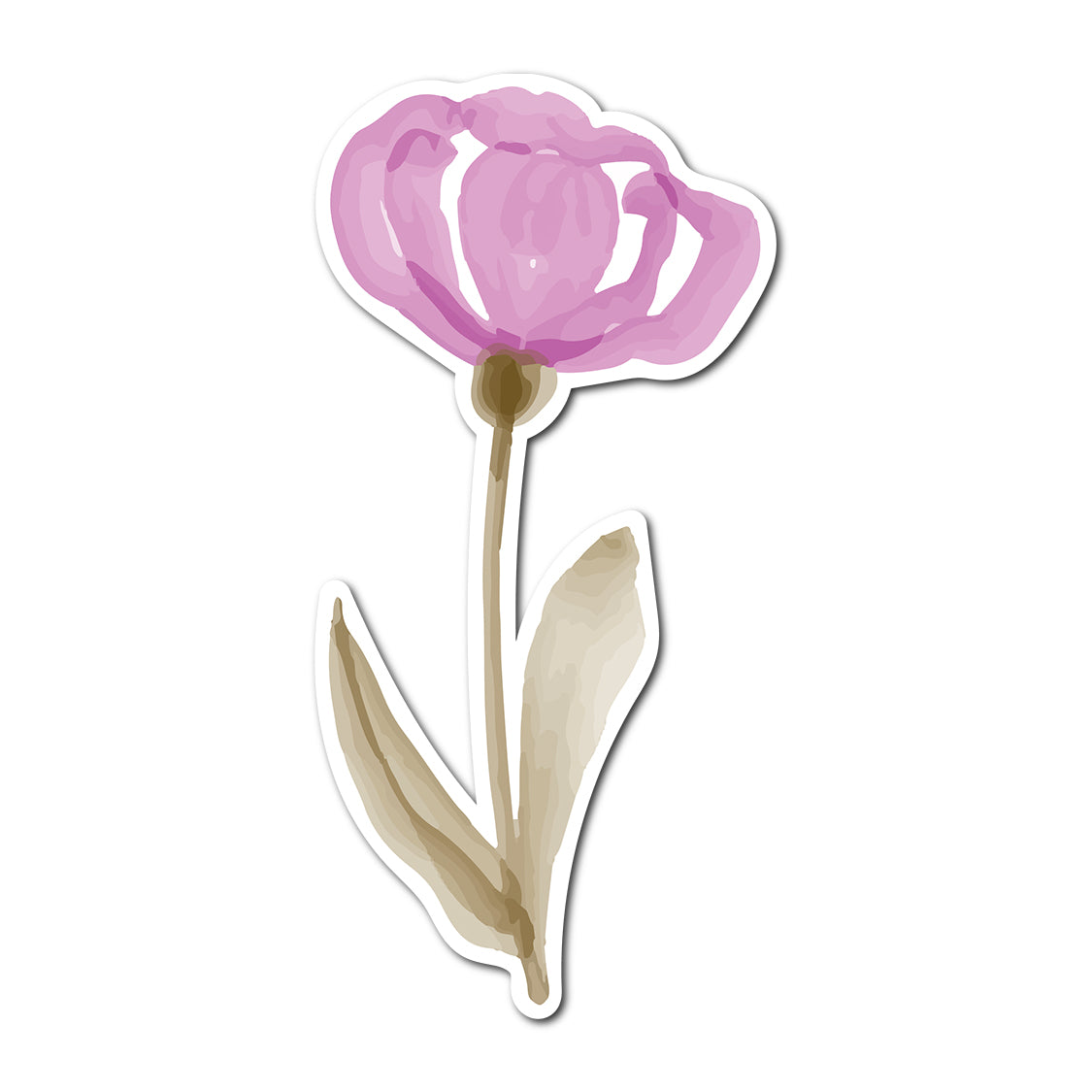 Free Watercolor Floral Place Card Accent PNG | Print-and-Cut Wedding Template - Design 32