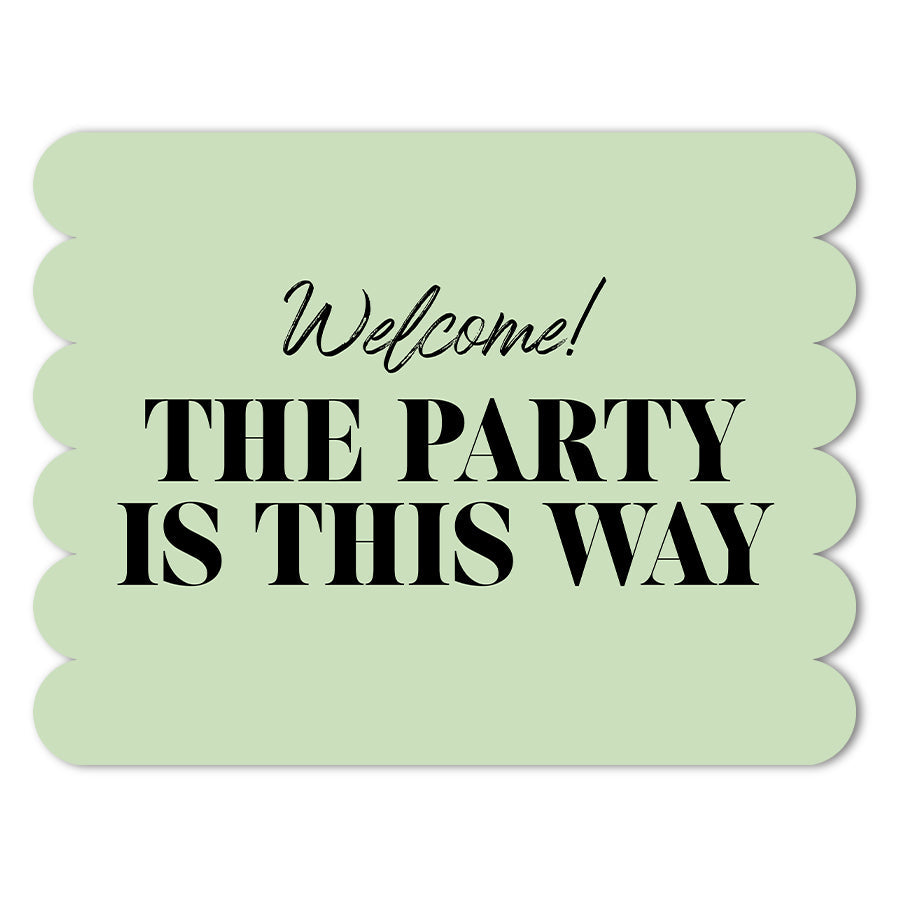 Extra Large Freestanding Contour Cut Signs  - Scallop