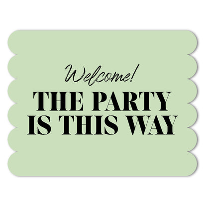 Extra Large Freestanding Contour Cut Signs  - Scallop