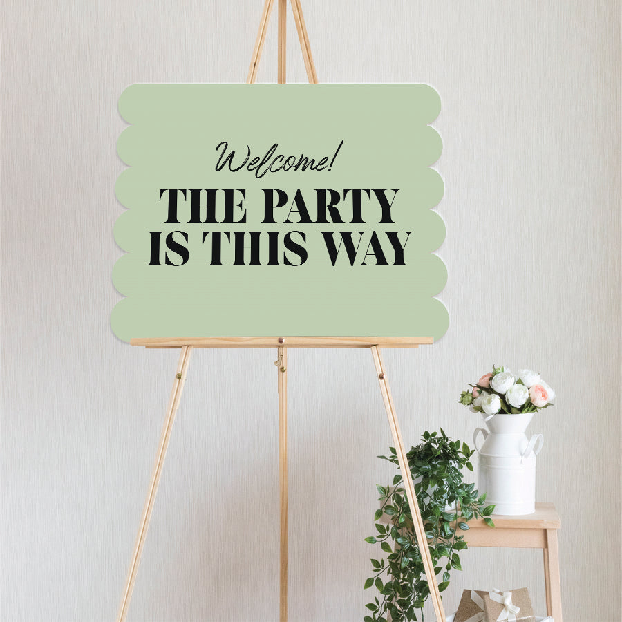 Extra Large Freestanding Contour Cut Signs  - Scallop