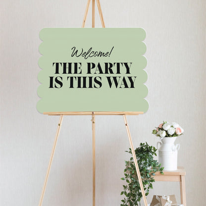 Extra Large Freestanding Contour Cut Signs  - Scallop